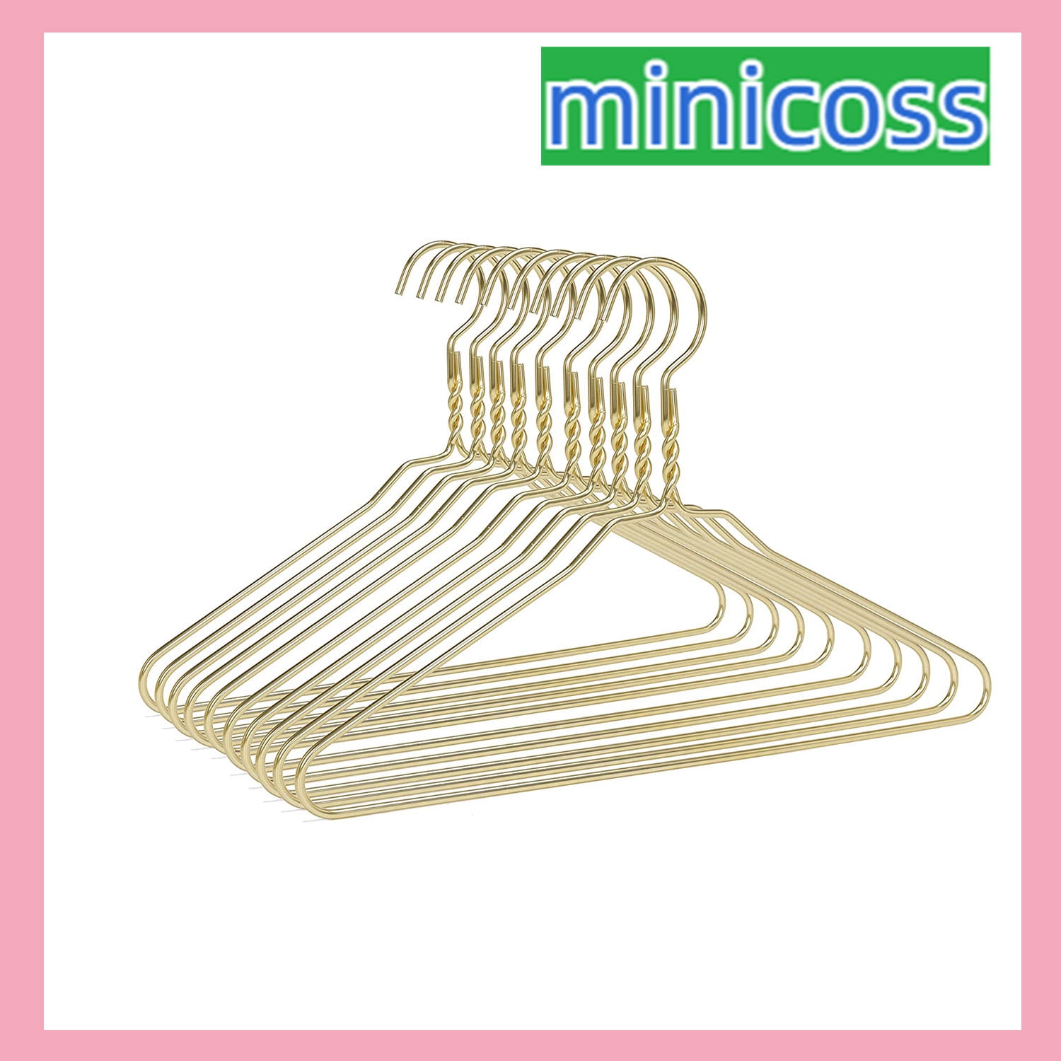 Beautiful Aluminum Metal Suit Hangers Heavy Duty Coat Hangers (10 Pack