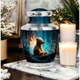thumbnail image 6 of MUKTIVE Teddy Bear Large Cremation Urns for Human Ashes Men & Women - Blue Funeral Urn for Human Ashes Male & Female - Home Decor Ash Holder - Memorial Gift for Loss of Dad (10 Inch), 6 of 7