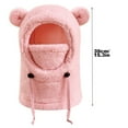 thumbnail image 2 of Steadline Bear Ear Warm Hat for Kids with Neck Warmer - Winter Fleece Lined Hooded Scarf Set for Boys Girls Outdoor Play and Cold Weather Protection, 2 of 3
