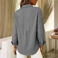 thumbnail image 4 of GUACER Womens Gingham Long Sleeve Blouses Trendy Button Up Collared Shirts Lightweight Casual Tops, 4 of 6