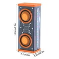 thumbnail image 3 of Herunwer Transparent Colorful LED Bluetooth Speaker with Dual Horns, True Wireless Stereo, 3 of 9