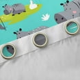 thumbnail image 4 of Feelyou Cartoon Hippo Child Curtains Pack of 2 (42x84 Each), Kawaii Duck Animal Curtains Blackout, Lake Plant Botanical Bedroom Curtains, Blackout Curtains Room Decor, 4 of 6