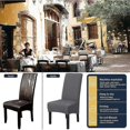 thumbnail image 2 of Dining Chair Slipcovers Large Size Stretch Set Of 6 Grey, High Back Chair Slipcovers Covers For Modern Chair Wedding Living Room, 2 of 4