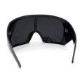 thumbnail image 4 of Super Oversized XXL Goggle Style Wrap Around Sport Plastic Sunglasses All Black, 4 of 4