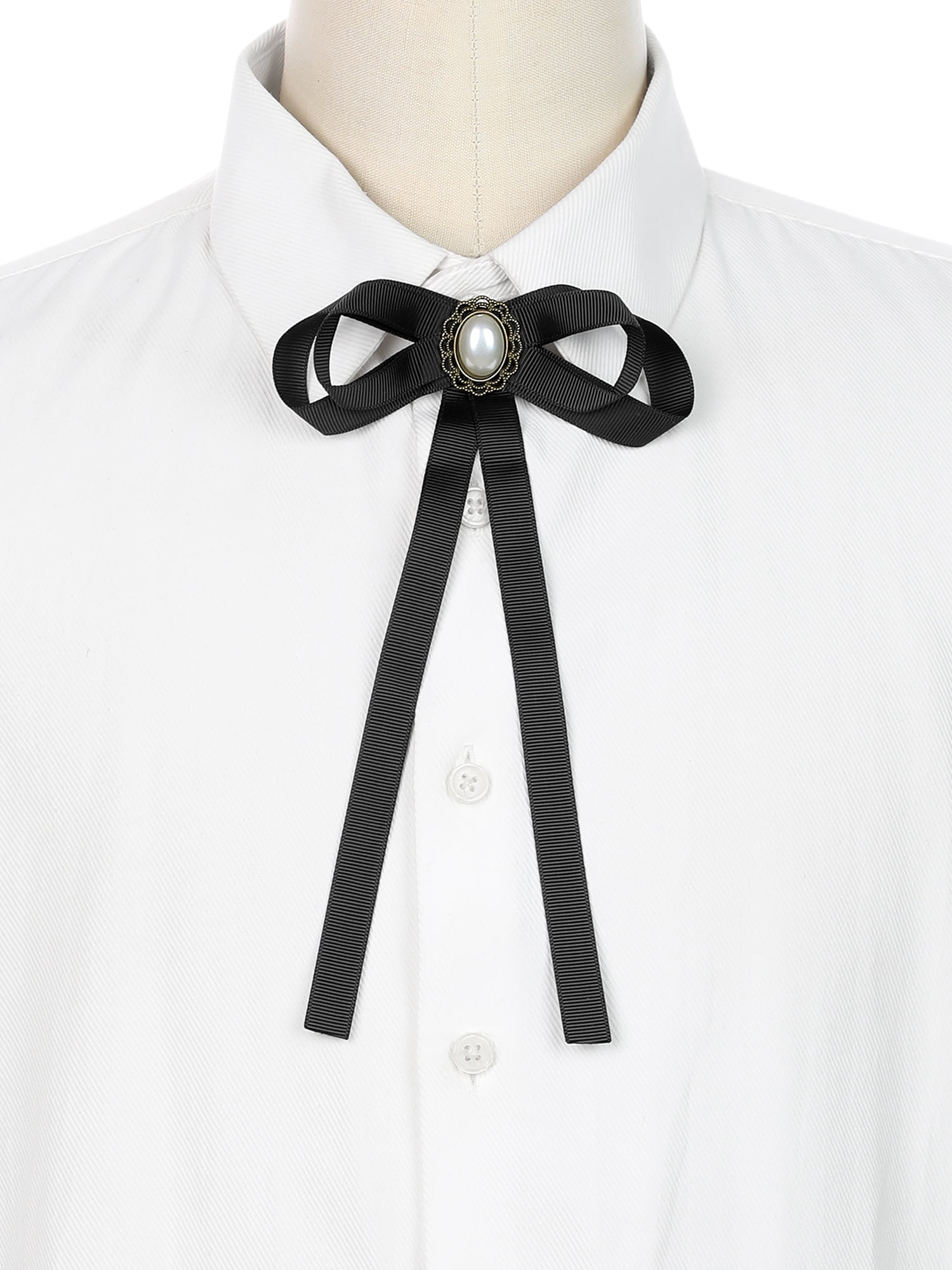 INSPIRE CHIC Women's Pre-tied Ribbon Bowknot Bow Brooch Pin with