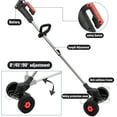 thumbnail image 3 of SAYFUT 24V 800W Electric Grass Trimmer Double Wheel Cordless Electric Lawn Mower Adjustable Length Garden Pruning Cutter Tool, 3 of 7