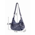 thumbnail image 2 of Gustave Denim Crossbody Bag for Women Cute Y2k Hobo Shoulder Bag Multi Pockets Vintage Jean Tote Purse Handbag(Blue), 2 of 8