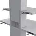 thumbnail image 7 of DUOSONG Burgos Floating Shelf, 2 Tier-Shelf Wall Unit With Cable Management White Engineered Wood Furniture Primary Living Space TV & Entertainment Furniture, 7 of 7