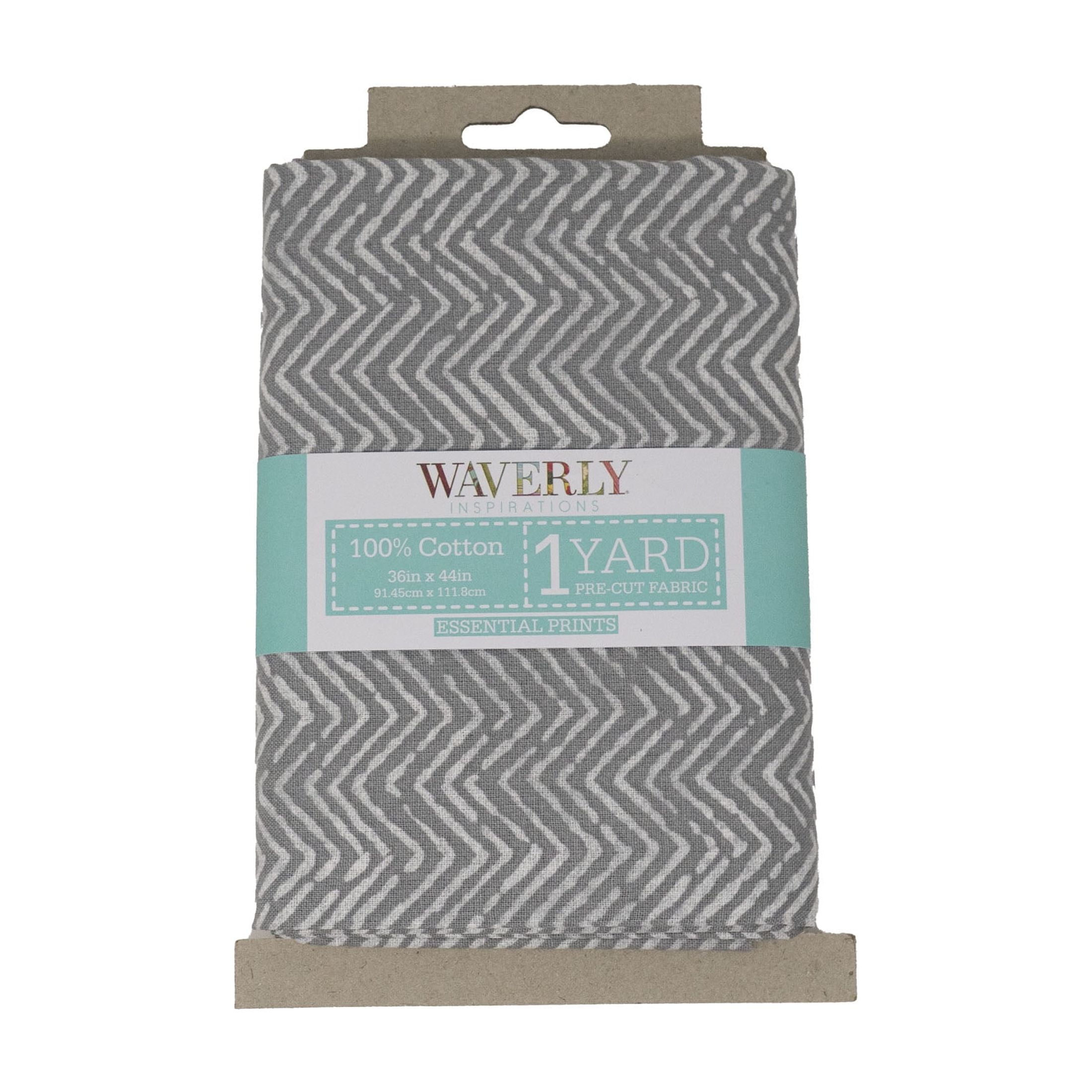 (2 pack) Waverly Inspirations 1 Yard Cut 100% Cotton Prints Fabric, Herringbone, 44" Wide for Quilting & Sewing