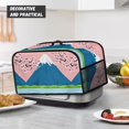 thumbnail image 4 of Kitchen Appliances Cover Small Appliance Covers Slow Cooker Cover with Mesh Pocket and Handy Handle Keep Your Kitchen Appliances Clean for Home Kitchen, Mt. Fuji Cherry Blossoms, CZA64, 4 of 8