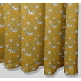 thumbnail image 6 of S4Sassy Gold Anemone & Leaves Printed Bathroom Curtain Waterproof Shower Drapes-60 x 70 Inch, 6 of 6