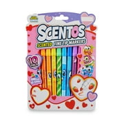 Scentos Valentine's Day 10 Pack Scented Fine Tip Markers - Ages 3+, Valentines Day, Party Favors