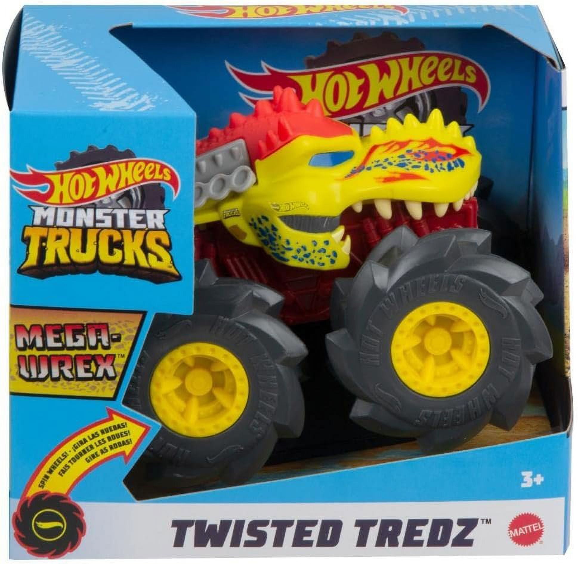 ミニカー Hotwheels MONSTER TRUCKS Hot Wheels Monster Trucks 1:43 Pull Drop Cars GVK37-GVK44