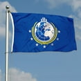 thumbnail image 2 of Yanbooch Super Earth Flag blue banner with Grommets Man cave Decor 3x5Feet, 2 of 5