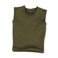 thumbnail image 3 of Figuras de hombre, camiseta, chaleco sin mangas, trajes 1:6, disfraz hecho a mano, ropa de muñeca en miniatura para accesorios de figuras de acción de verde, 3 of 8