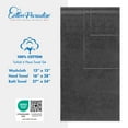 thumbnail image 3 of Cotton Paradise 100% Cotton 6 Piece Towel Set, Soft Absorbent Quick Dry Towels for Bathroom, Dark Gray, 3 of 7