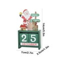 thumbnail image 4 of VOTRUDI Wooden Calendar Ornaments,Christmas Decor Clearance,Desktop Christmas Decorations,Christmas Indoor Decor for Room Office Tabletop,Green, 4 of 6