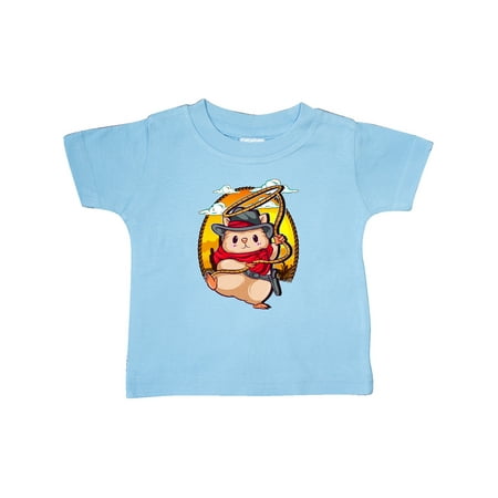 

Inktastic Cowboy Baby Clothes Hamster Gift Baby Boy or Baby Girl T-Shirt