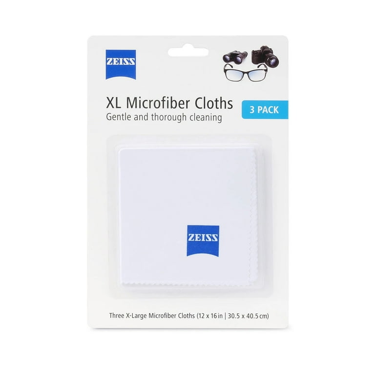 Zeiss Jumbo Microfiber Cleaning Cloths, 3 Pack - Walmart.com