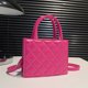 thumbnail image 1 of Bolso de mano de moda para mujer, de mano pequeños con entramado rombal para niñas, 1 of 8