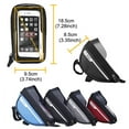 thumbnail image 3 of mmirethe Bicycle Front Tube Frame Bag Cellphone Touch Screen Organizer Holder Mountain Bike Outside Road Cycling Riding Gray 1Set, 3 of 6