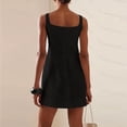 thumbnail image 4 of Admvng Women's Shift Mini Dresses Sleeveless Square Neck Casual Everyday Wear Dress, 4 of 5