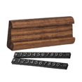 thumbnail image 3 of Soporte de precio de madera para exhibición de precios, soporte de exhibición de madera, etiquetas de precios ajustables para Brown Argent, 3 of 9