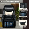 thumbnail image 4 of Costway Massage Chair Full Body SL Track Zero Gravity with  Pillow Reversible Footrest Heat Black, 4 of 10