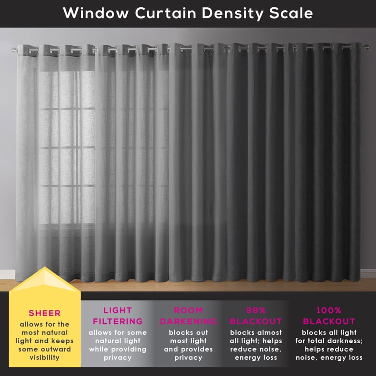 Mainstays Embroidered Scroll Sheer Curtain Panel 38" x 63" photo 4