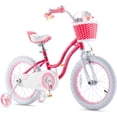 thumbnail image 1 of RoyalBaby Stargirl Vélo d'Extérieur pour Enfants 16 Pouces avec Roues Stabilisatrices, Rose, 1 of 9