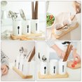Highend Wood Base Kitchen Drain Chopstick Storage Container for Home