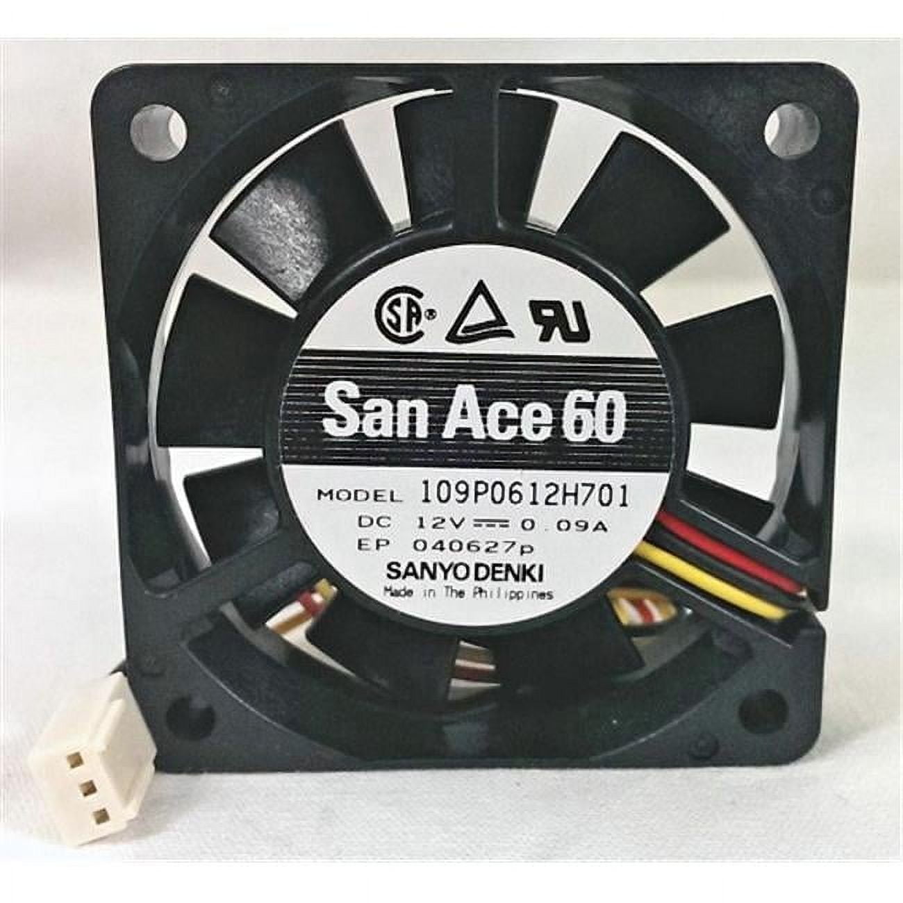 9WPA0612P4G001 | Ventola Assiale In C.c. Sanyo Denki San Ace 60W, 53.7cfm, 12 V C.c., 60 X 60 X 25mm | RS - Foto 6