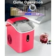 thumbnail image 7 of Electactic 35lbs Countertop Ice Maker, Crushed Nugget Ice Type with Scoop, Cubes Ready in 10 Mins, Red, 7 of 7