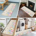 thumbnail image 5 of Easter Eggs 2'x6' Runner Rugs for Hallway Kitchen Bedside Non Slip Washable, Spring Daisy Eucalyptus Leaves Rustic Burlap Entryway Rug Runners with Rubber Backing, Long Carpet Runner for Laundry Room, 5 of 8