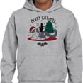 thumbnail image 2 of Merry Catmas Hoodie Sweatshirt Unisex 2X-Large Grey, 2 of 5