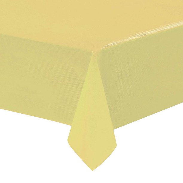 Yellow Plastic Tablecloths 12Pack, 54 x 108 inches Table Cloths
