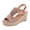 Purple, variant on Women's Tassel Suede Wedge Sandals Buckle Strap Open Toe Espadrille Platform Dress Shoes Lightweight Walking Sandal Purple Size 8