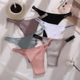 thumbnail image 4 of Fashionable Cotton Underwear Breathable Bikini Panties Letters Elastic Waistband Design Soft Ribbed Fabric For Women, 4 of 18