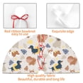 thumbnail image 4 of Lsque Dogs Print Christmas Tree Skirt, Tree Skirt with Ties or Velcro, Perfect for Holiday Decorations, Halloween, and New Year-36", 4 of 7