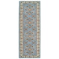thumbnail image 3 of Rugsotic Carpets Hand Tufted Wool Eco-Friendly Area Rugs - 2'6''x10', Runner, Blue White, Modern Contemporary Design, High Pile Handmade Anti Skid Rugs for Living Room, Bed Room (K00523), 3 of 6
