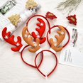 thumbnail image 3 of Diademas de Navidad para niños, diademas de Papá Noel, astas de alce, diadema para bebé, orejas de elfo, cuernos, accesorios para el cabello de Papá Noel, 3 of 4