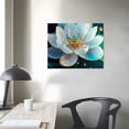 thumbnail image 4 of Lotus Flower Wall Art, Lotus Flower Canvas Wall Art, Abstract Lotus Painting, Zen Canvas Wall Art, Lotus Art Print, Lotus Wall Decor, Spiritual Wall Decor, Living Room Bedroom Decor (Black Metal Frame, 4 of 6