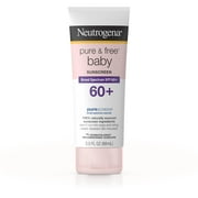 Neutrogena Pure & Free Baby Sunscreen Lotion Broad Spectrum Spf 60+, 3 Fl. Oz.