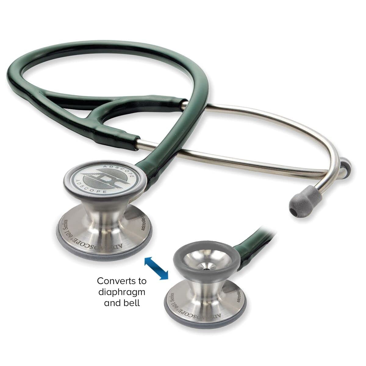 ADC Adscope 601 Stethoscope - Dark Green