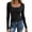 BK11_Black, variant on Womens Long Sleeve Tops Fall Spring Scoop Neck Ribbed Knit Shirts Slim Fitted Casual Basic Solid Tee T Shirt 2026 Saffron L