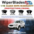 thumbnail image 2 of 2010 Mazda Tribute Beam Wiper Blades Wipers WBUSA (Set of 2), 2 of 5