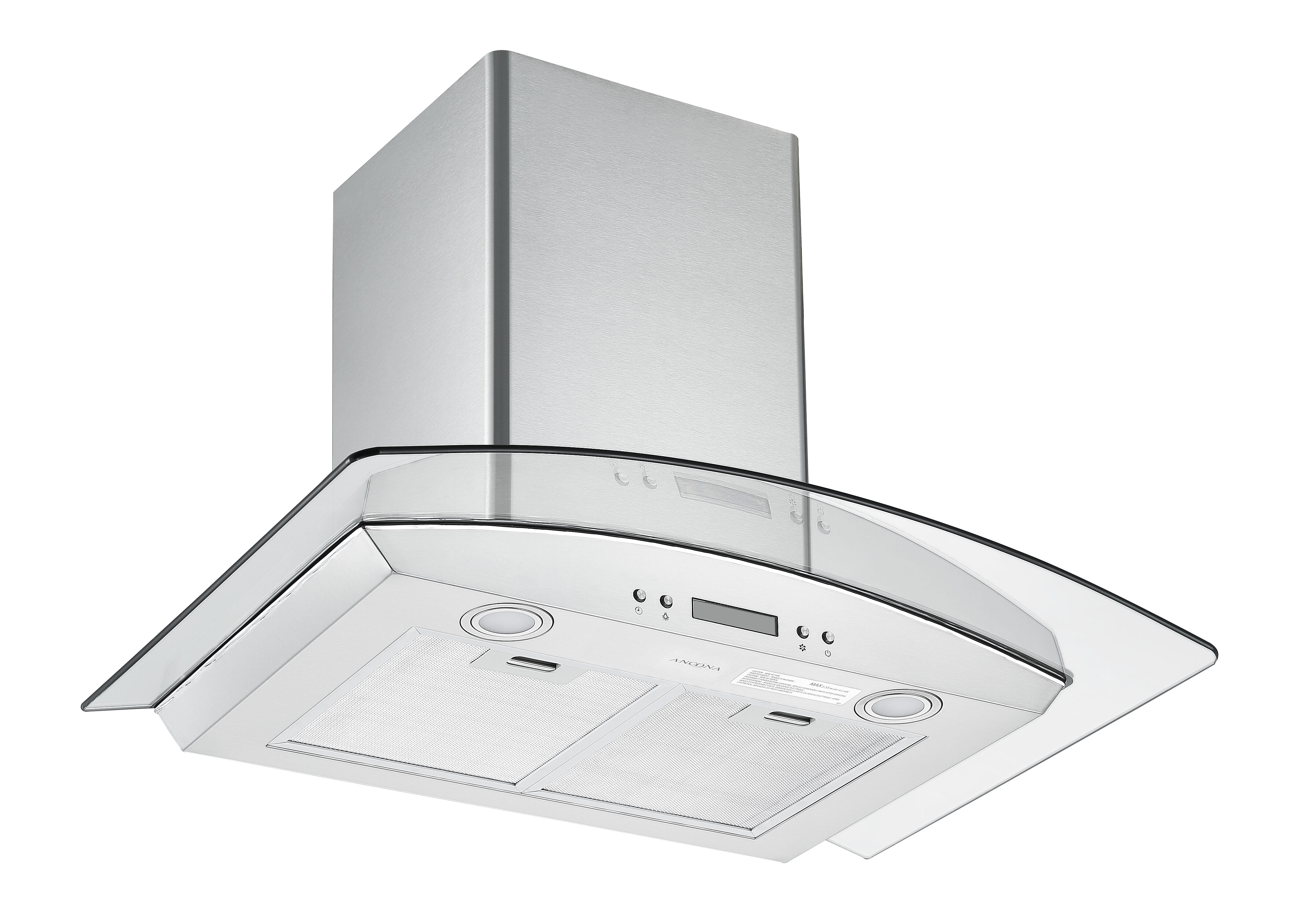 Ancona 30 in GCHD430 Convertible Glass  Canopy  Range Hood  