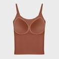 thumbnail image 3 of Camisole avec Coussin de Poitrine Dos Nu Haut Mince Mode Événements Microélasticité, 3 of 7