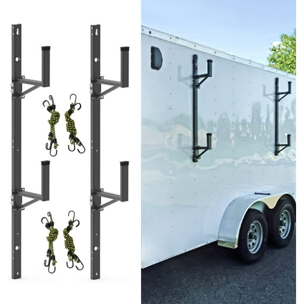 NIXFACE Trailer Ladder Rack for Enclosed Trailer Exterior Side Wall