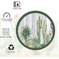 thumbnail image 6 of Green Cactus Shower Curtain Sets,Tropical Plants Flowers Bathroom Curtains,Modern Minimalist Art Bath Curtain,Waterproof Fabric with 12 Hooks 72x72 Inches, 6 of 6